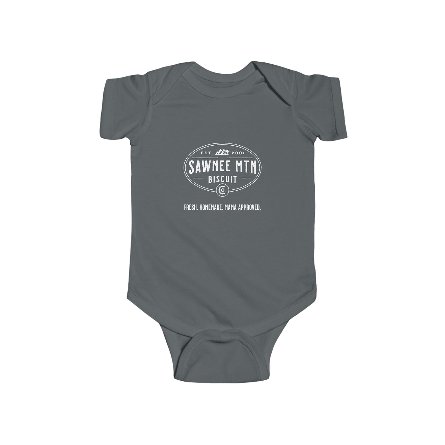 SMBC White Logo Infant Fine Jersey Bodysuit