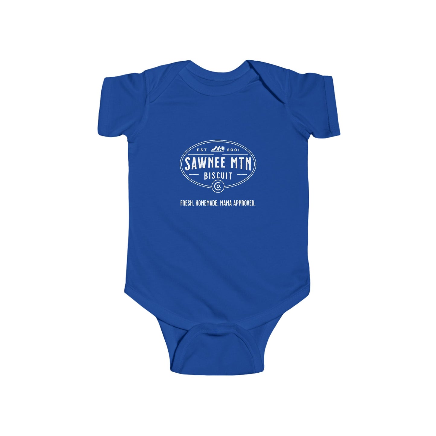 SMBC White Logo Infant Fine Jersey Bodysuit