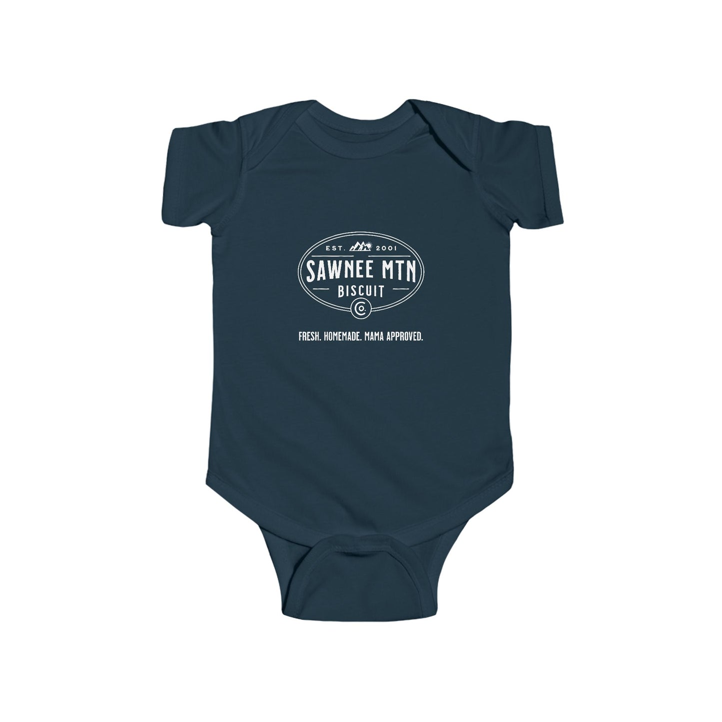 SMBC White Logo Infant Fine Jersey Bodysuit