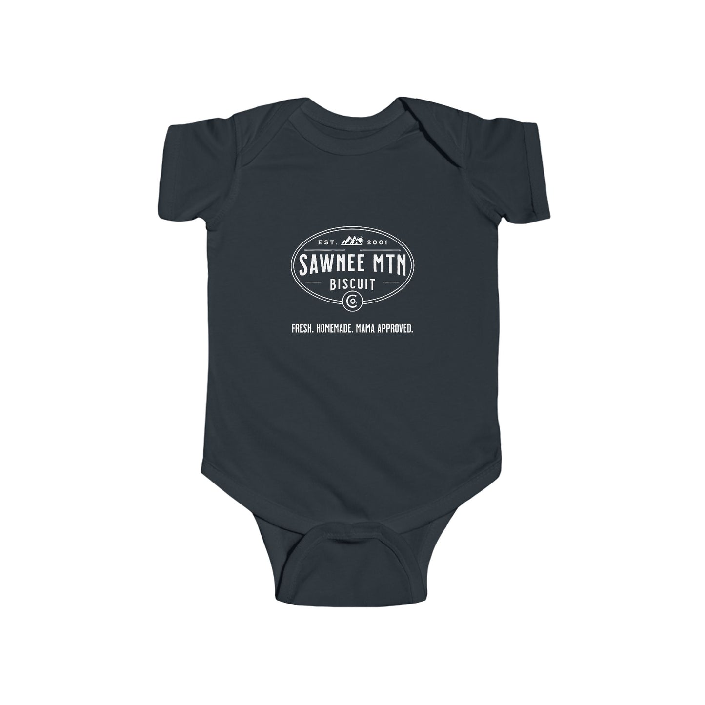 SMBC White Logo Infant Fine Jersey Bodysuit